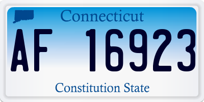 CT license plate AF16923
