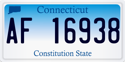 CT license plate AF16938