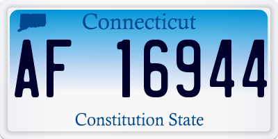 CT license plate AF16944