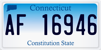 CT license plate AF16946