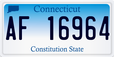 CT license plate AF16964