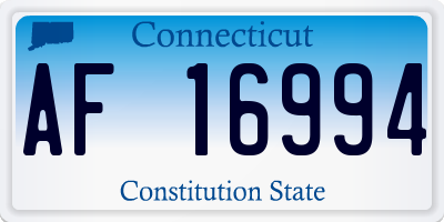 CT license plate AF16994