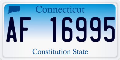 CT license plate AF16995