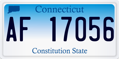CT license plate AF17056