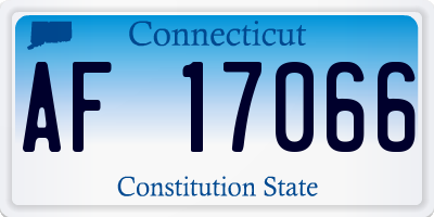 CT license plate AF17066