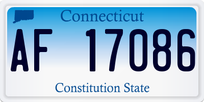 CT license plate AF17086