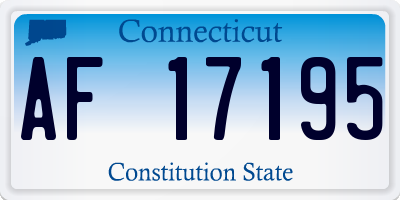 CT license plate AF17195