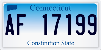 CT license plate AF17199