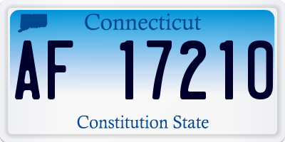 CT license plate AF17210