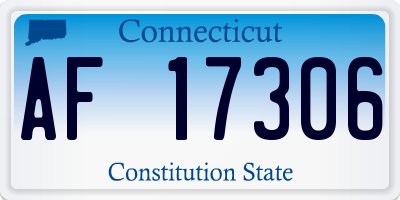 CT license plate AF17306