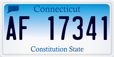 CT license plate AF17341