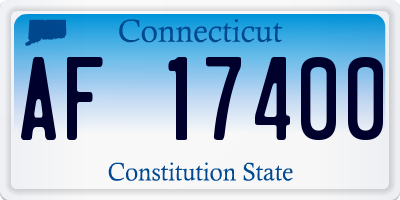 CT license plate AF17400