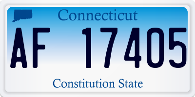 CT license plate AF17405