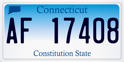 CT license plate AF17408