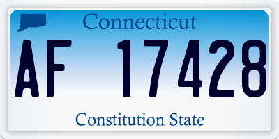 CT license plate AF17428