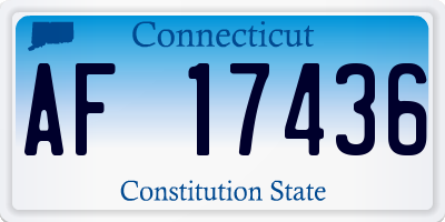 CT license plate AF17436