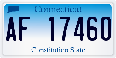 CT license plate AF17460