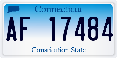 CT license plate AF17484
