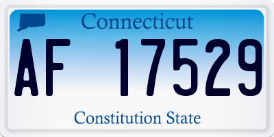 CT license plate AF17529