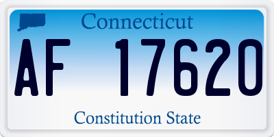 CT license plate AF17620