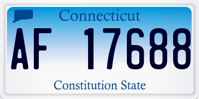 CT license plate AF17688