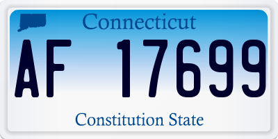 CT license plate AF17699
