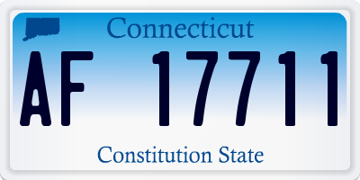 CT license plate AF17711