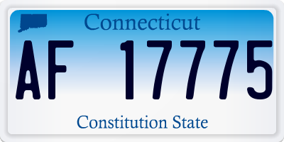 CT license plate AF17775