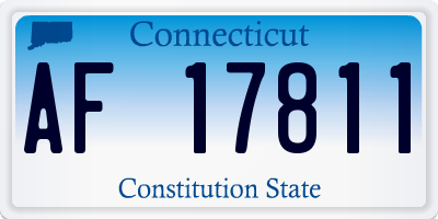 CT license plate AF17811