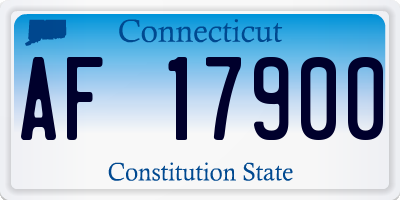 CT license plate AF17900
