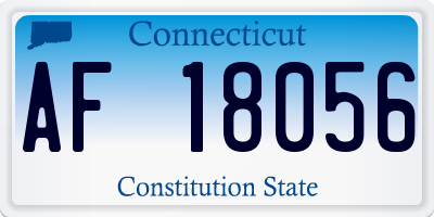 CT license plate AF18056