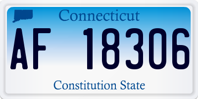 CT license plate AF18306