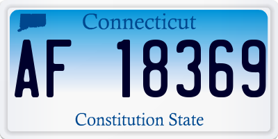 CT license plate AF18369