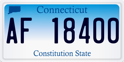 CT license plate AF18400