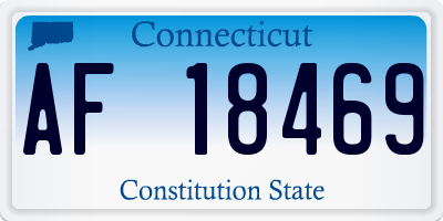 CT license plate AF18469
