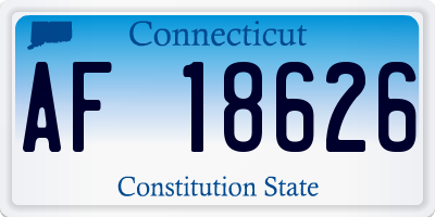 CT license plate AF18626