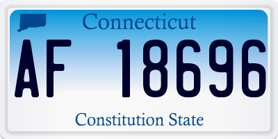 CT license plate AF18696