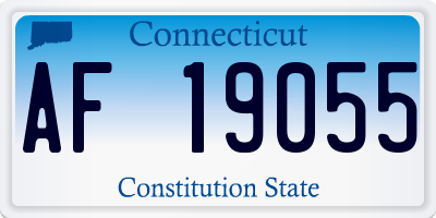 CT license plate AF19055