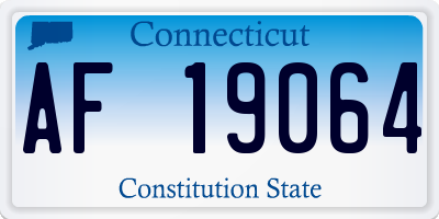 CT license plate AF19064