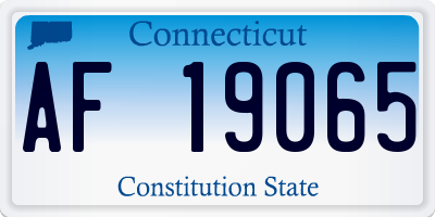 CT license plate AF19065