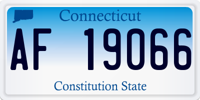 CT license plate AF19066