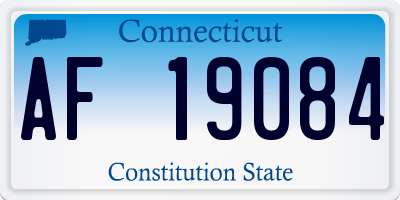 CT license plate AF19084