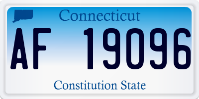CT license plate AF19096