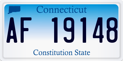 CT license plate AF19148