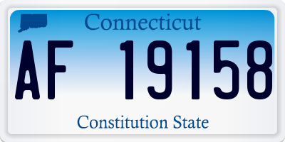 CT license plate AF19158