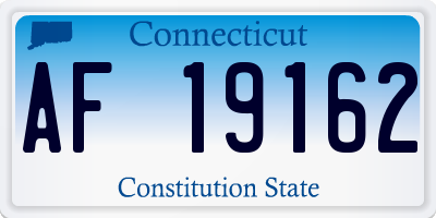 CT license plate AF19162