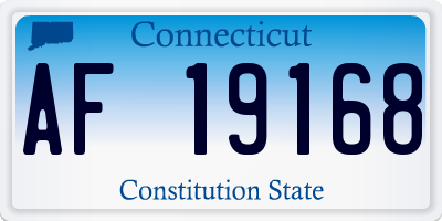 CT license plate AF19168