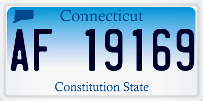 CT license plate AF19169