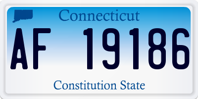 CT license plate AF19186