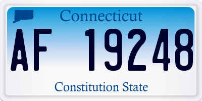 CT license plate AF19248